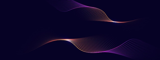abstract background with flowing lines dynamic waves