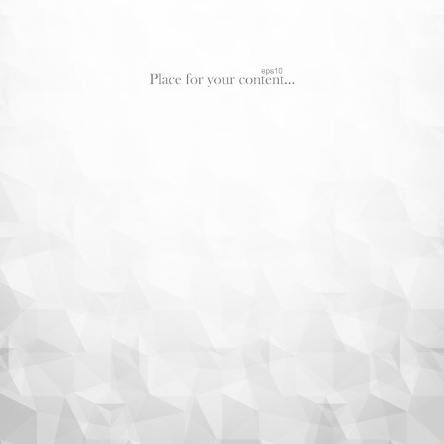 abstract background with geometric polygon shapes vector white and gray mosaic texture light design