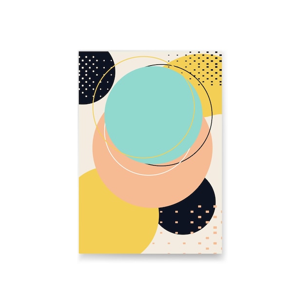 Abstract background with geometric shapes and place for text Vector illustration