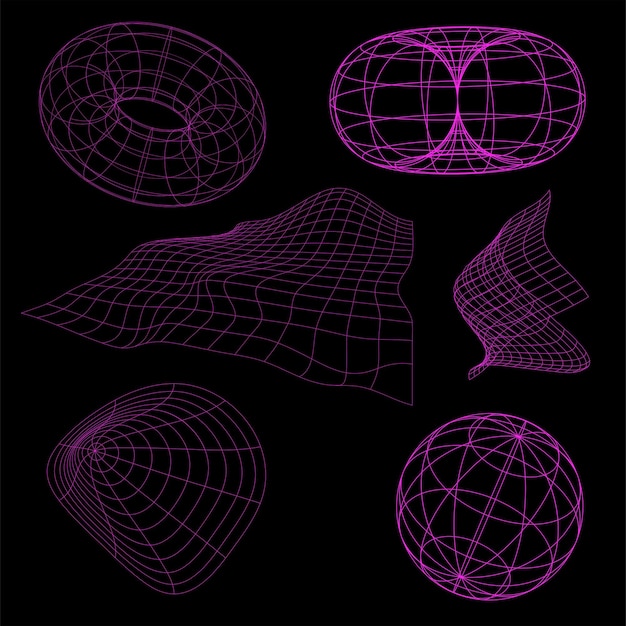 abstract background with glowing lines wireframe graphics