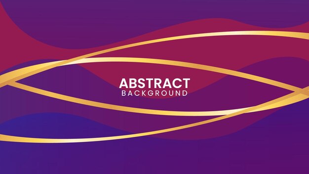Abstract Background With Golden shapes Vector Design Template