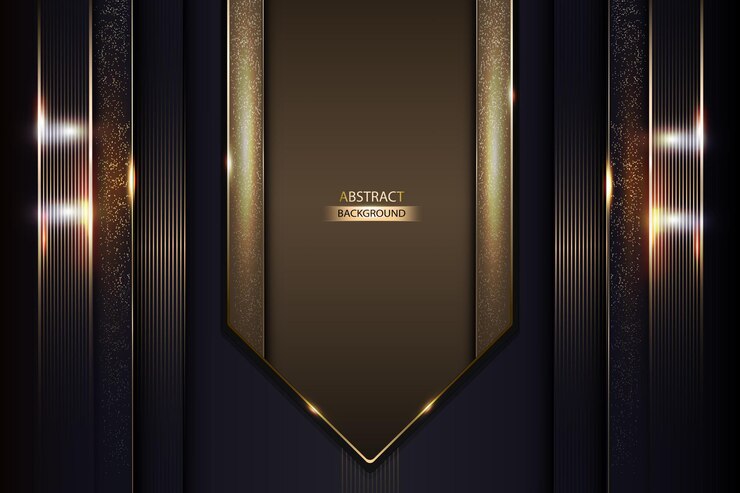 Abstract Background With Golden Vertical Lines