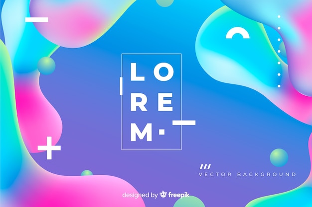 Abstract background with gradient fluid shapes