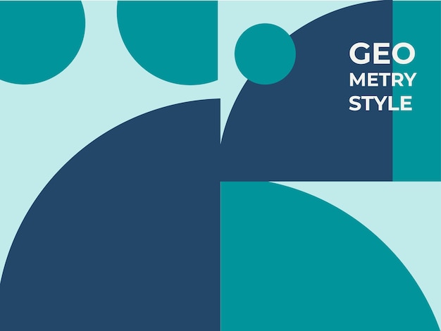 Abstract background with half circle square line dot wave geometric textures, memphis style