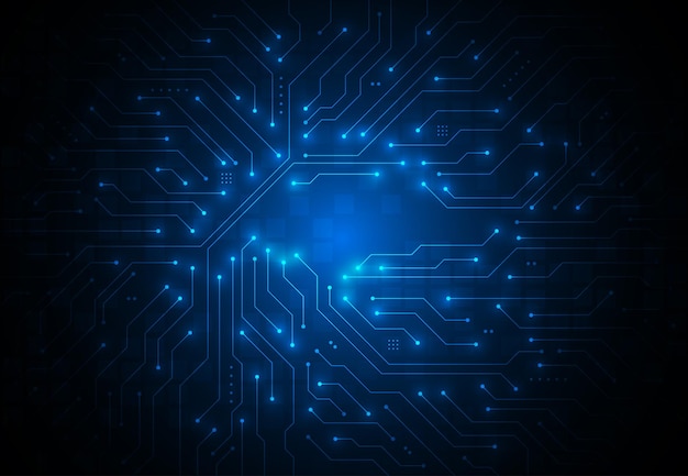 abstract background with technology circuit board texture artificial intelligence electronic board
