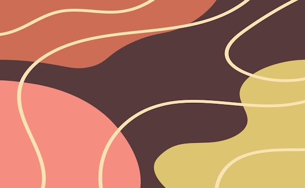 abstract backgrounds hand drawn various shapes and doodle objects contemporary modern trendy vector