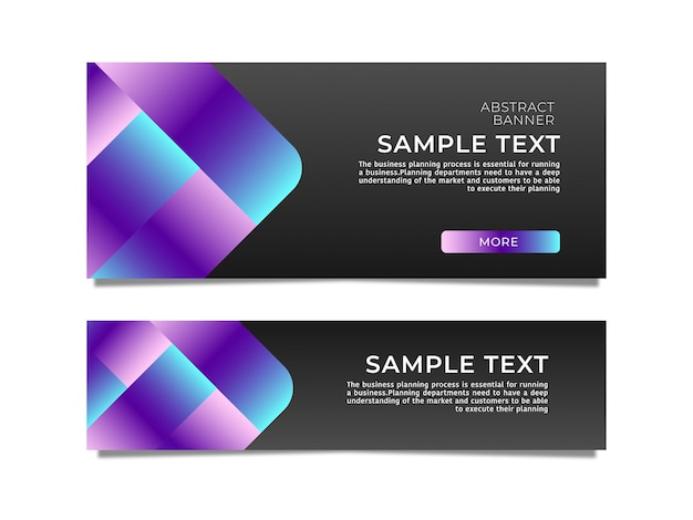 Abstract  banner  background or header stock vector template