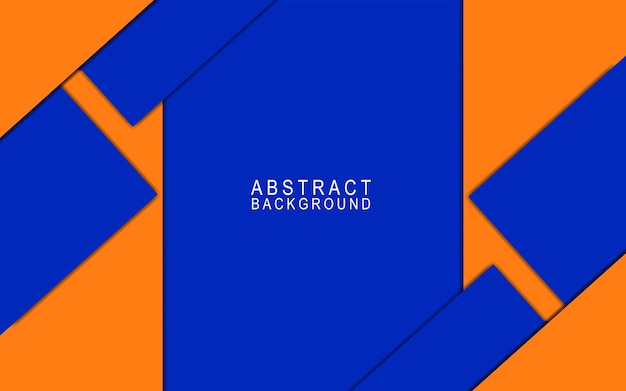 abstract banner background orange and blue color vector background design