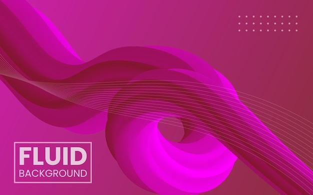 Abstract banner of colorful fluid wave background