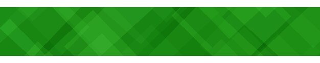 Abstract banner of translucent squares or rhombuses in green colors