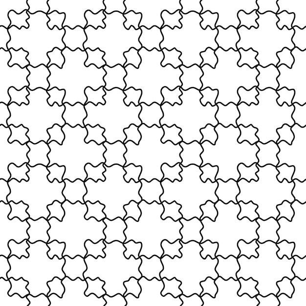 Abstract black and white seamless pattern of black lines background stripes circles doodle spirals hand drawn abstract background from lines Hand drawn ink drawing and texture