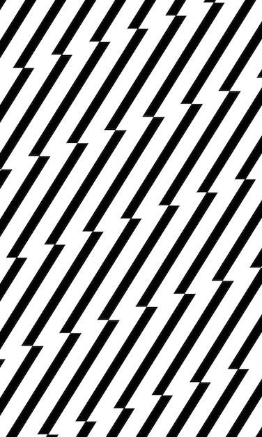 Abstract black and white zig zag lines pattern background