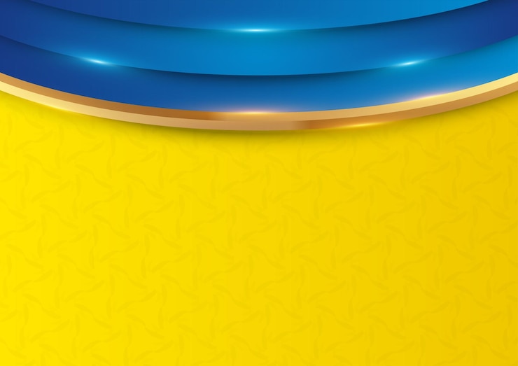 Vector abstract blue and yellow background with light effects