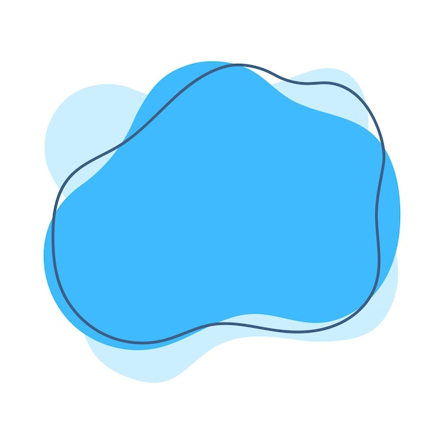 Abstract Blue Blob Banner
