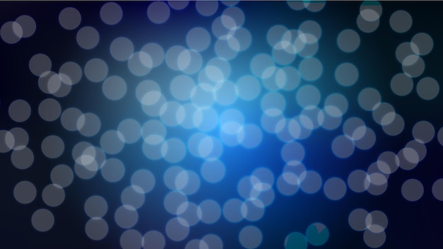 Abstract blue blurred background with bokeh effect Magical bright festive multicolored beautiful