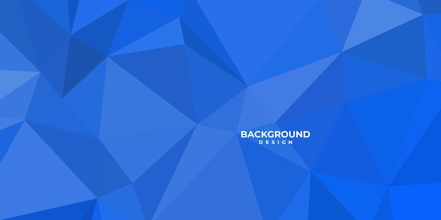 abstract blue geometric background with lowpoly design vector illustration