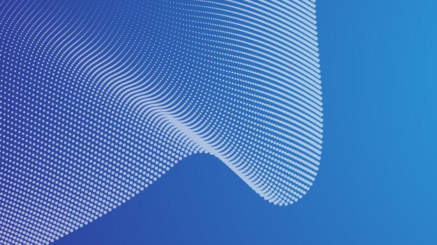Abstract blue gradient with halftone background for backdrop or presentation