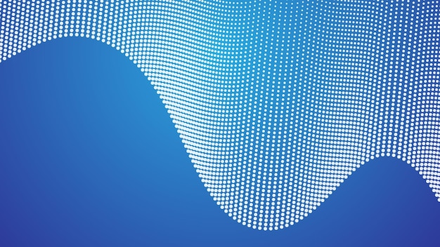 Abstract blue gradient with halftone background for backdrop or presentation