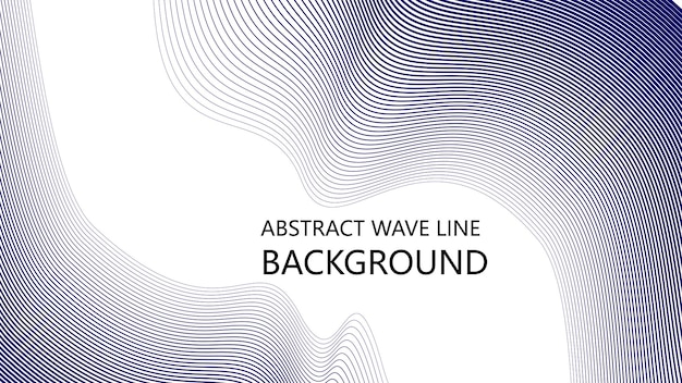 Abstract blue wave lines pattern on white background with space for your text design image wallpaper