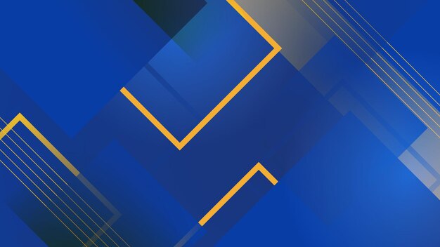 Abstract Blue Yellow Gradient Geometric Corporate Blog Banner Presentation Wallpaper Background