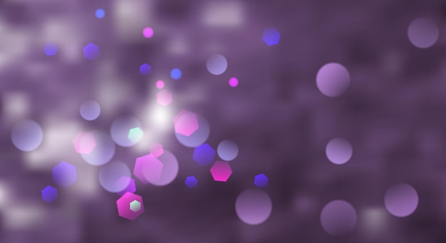 Abstract blurred background with bokeh effect in violet colors