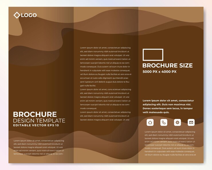 Abstract brochure design template vector