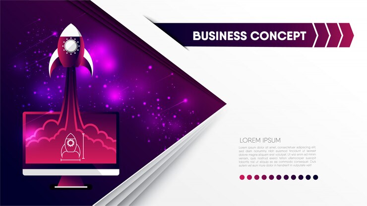Vector abstract business concept implies growing business, progressive, start up. 