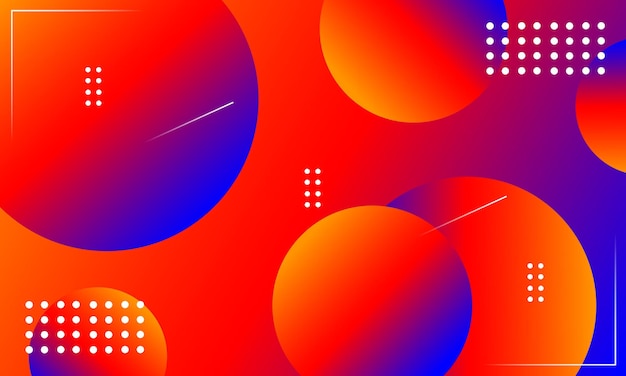 abstract circle neon color liquid background