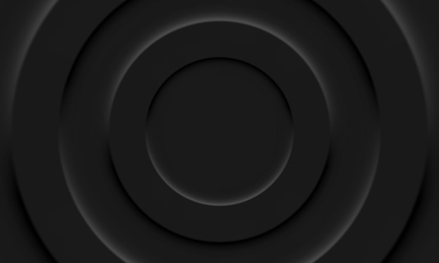 abstract circular modern background design black geometric circular circular blank pattern