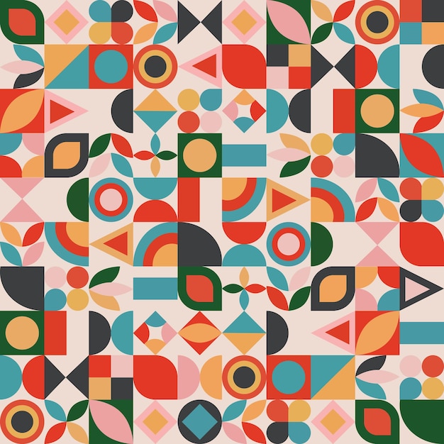 Abstract colorful geometric design Vector illustration Pattern can be used as a template