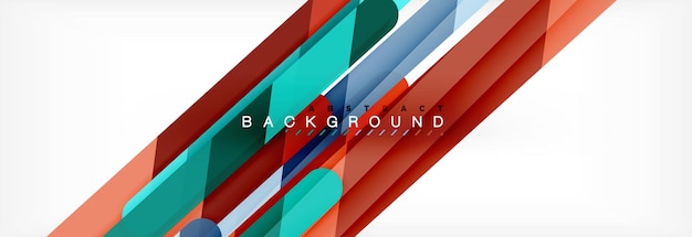 Abstract colorful lines modern geometric background design