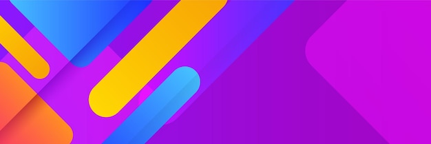 abstract colorful polygon banner design template colorful tech web banner with geometric shapes backdrop and gradient colors vector graphic design banner pattern presentation background