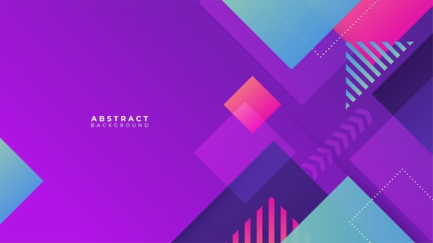 Abstract colorful purple pink shapes presentation background Gradient dynamic lines background Modern mosaic pattern colorful geometric design background