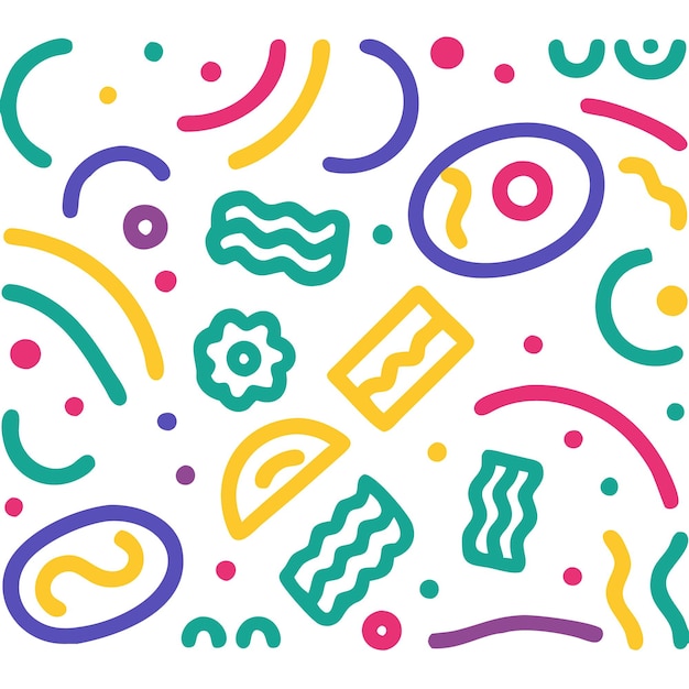 Abstract colorful seamless pattern background with geometric shapes