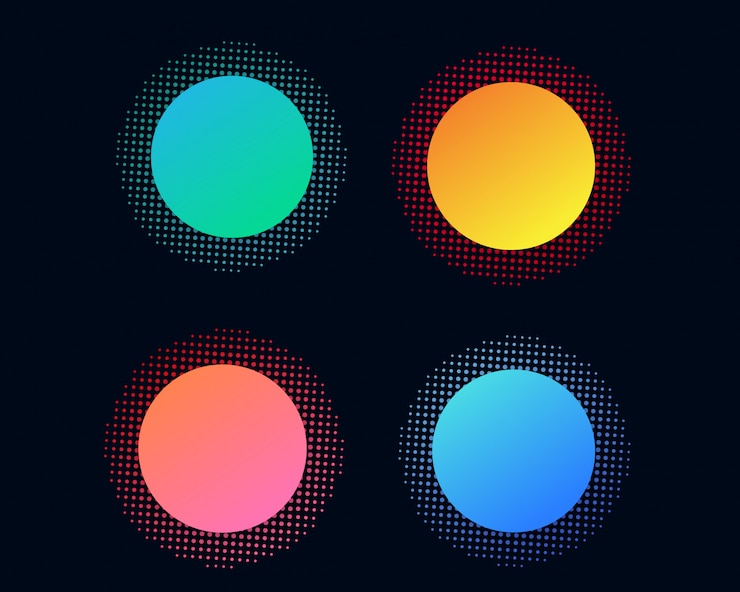 Abstract colorful text space 
