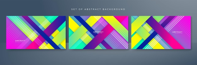 abstract colorful vibrant vivid geometric shapes geometric light triangle line shape with futuristic concept presentation background