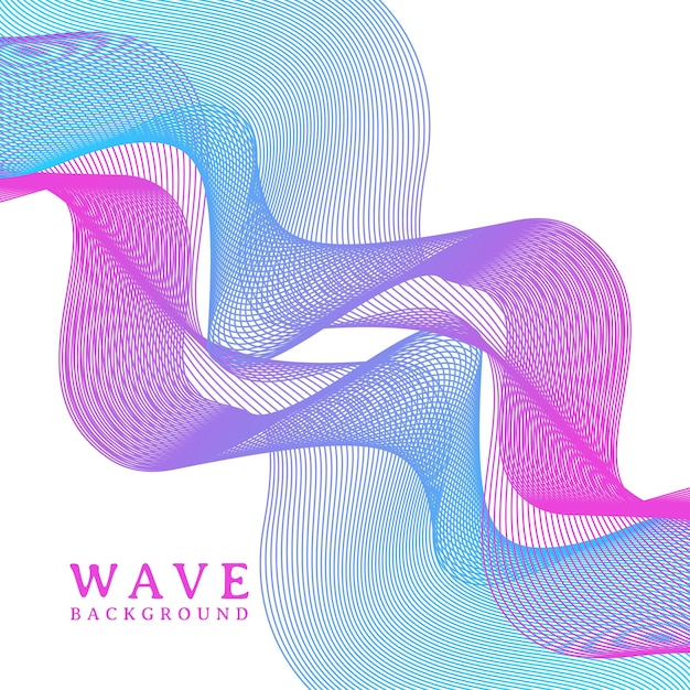 Abstract colorful wavy line flowing background, wave line background isolated on white background