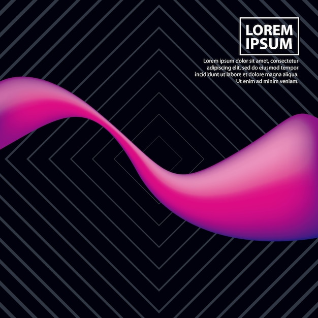 abstract covers background geometric neon wave color
