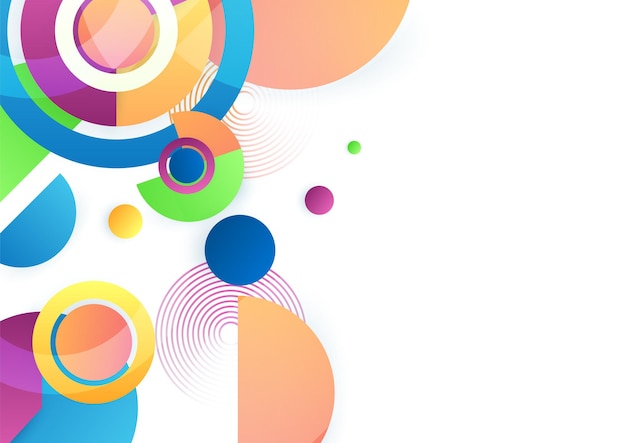 abstract creative shape colorful design background