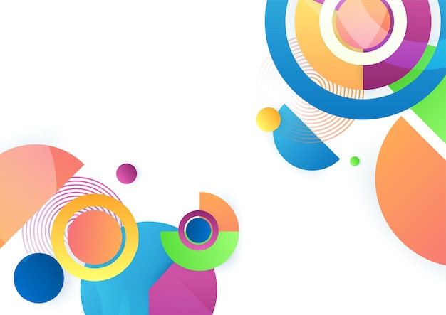 abstract creative shape colorful design background