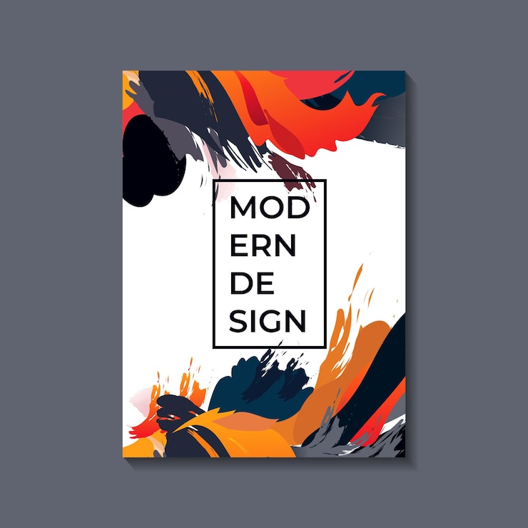 Vector abstract creative universal artistic template trendy style with copy space for text