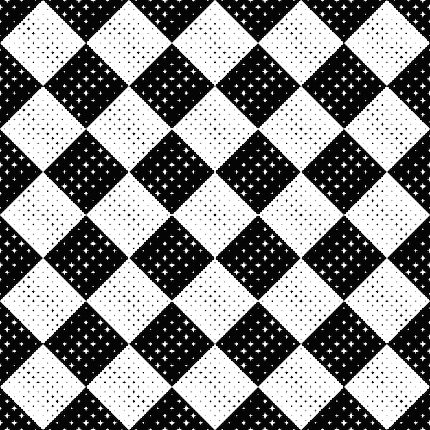 Abstract curved star pattern background monochrome vector design