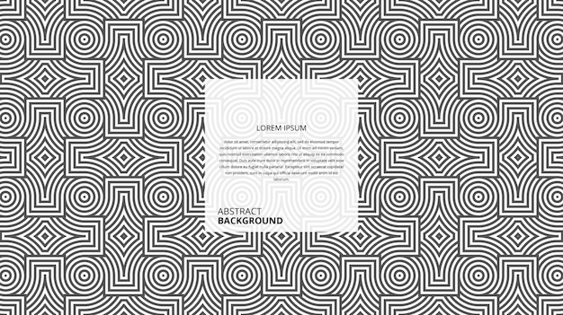 abstract decorative circular square shape lines pattern