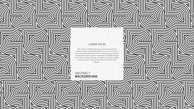 abstract decorative circular square shape stripes pattern
