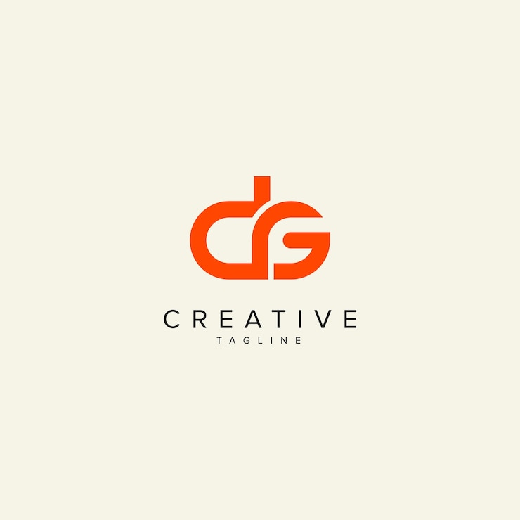 Vector abstract dg gd letter modern monogram style logo design initial vector template