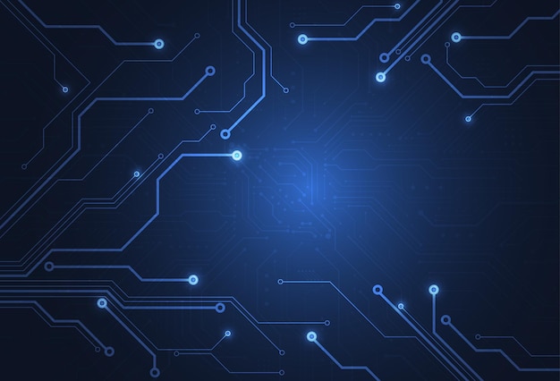 abstract digital background with technology circuit board texture. electronic motherboard illustration. communication and engineering concept. vector illustration