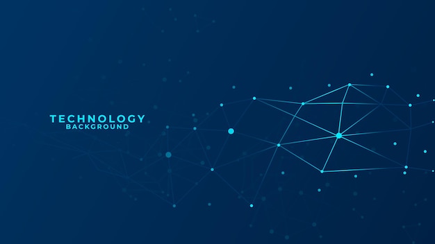abstract digital technology background with network connection lines