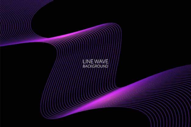 Abstract dynamic line wave background