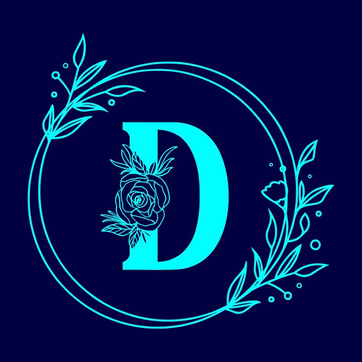 Vector abstract floral alphabet background illustration of a symbol element of peace symbol vector icon