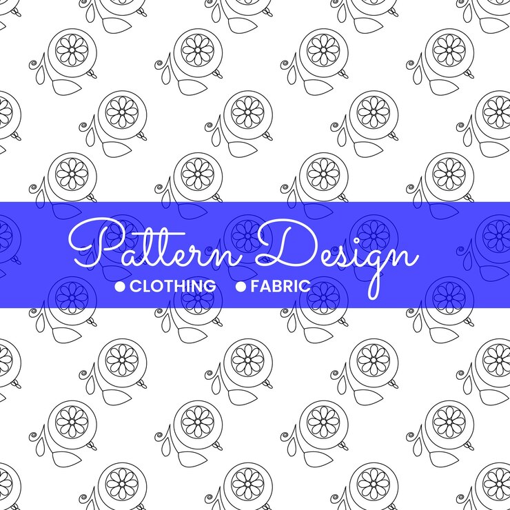 Vector abstract floral pattern design vector